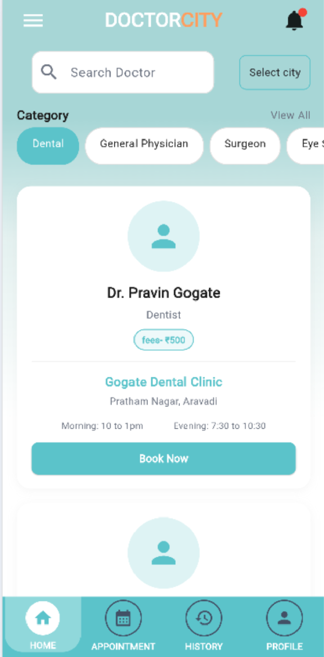 Doctors List Screen 2